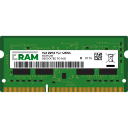 Pamięć RAM 4GB DDR3 do płyty Workstation/Desktop P67A-GD65 (MS-7681) Intel-Series Unbuffered PC3-12800U
