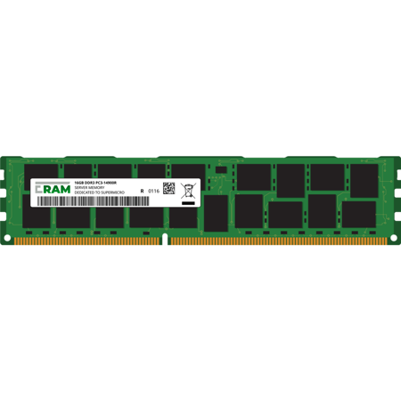 Pamięć RAM 16GB DDR3 do płyty Workstation/Server X9QRi-F Socket 2011 RDIMM PC3-14900R
