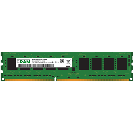 Pamięć RAM 4GB DDR3 do serwera Primergy TX120 S3p (D3049) Tower Server Unbuffered PC3-12800E S26361-F3719-L514