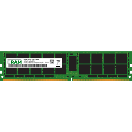 Pamięć RAM 64GB DDR4 do płyty Workstation/Server X11SRM-F, X11SRM-VF Socket 2066 LRDIMM PC4-21300L