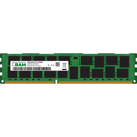 Pamięć RAM 8GB DDR3 do komputera Precision Workstation T1650 Tower-Series Unbuffered PC3-12800E